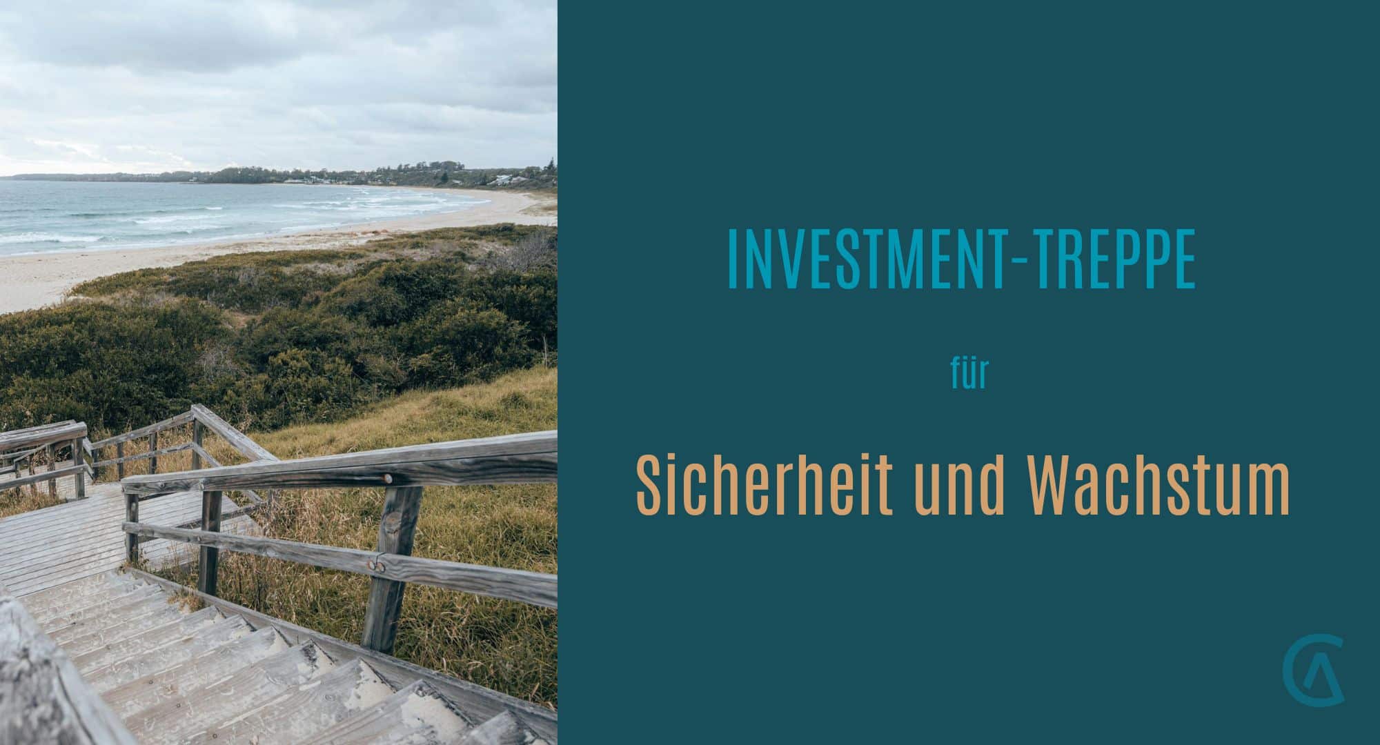 Zeigt eine Treppe als Metapher für die Investment-Treppe